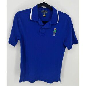 Polo Ralph Lauren Polo Bear pique polo shirt in blue
